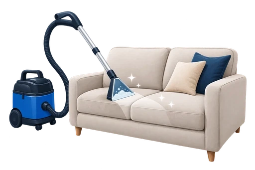 Sofa and Vacuum