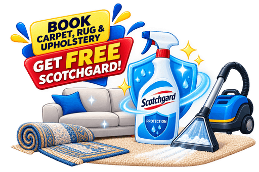 Book Carpet, Rug & Upholstery – Get FREE Scotchgard!